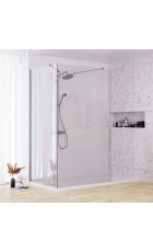 Rosery Nova Series S Wetroom Showerwall & Side Panel with Angled Stabilising Bar