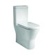Harper Rimless Back To Wall Close Coupled Comfort Toilet & Soft Close Seat