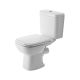 Duravit D-Code Close Coupled Toilet with Soft Close Seat