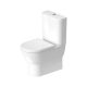 Duravit Darling New Back to Wall Close Coupled Toilet with Soft Close Seat (Removable Hinges)