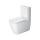Duravit Happy D2 Back to Wall Close Coupled Toilet with Soft Close Seat