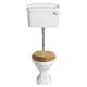 Heritage Granley Low Level Toilet without Seat (Chrome Plated)