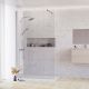 Rosery Nova Series A 1000mm Wetroom Shower Wall with Stabilising Bar (Chrome)