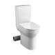 Nerola Rimless Close Coupled Toilet & Slimline Seat with Left Hand Cut Out