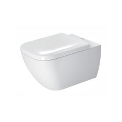 Duravit Happy D2 Wall Hung Toilet Pan with Durafix and Soft Close Seat