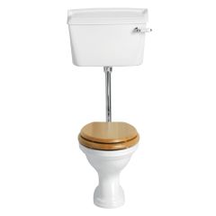 Heritage Dorchester Low Level Toilet without Seat (Chrome Plated)