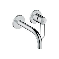 Hansgrohe Axor Uno Single Lever Basin Mixer For Concealed Installation Wall-Mounted with Loop Handle and Spout 165 Mm