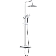 Bristan Buzz Safetouch Dual Thermostatic Shower Mixer with Adjustable Riser