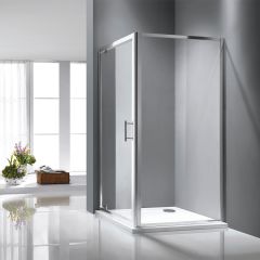 Rosery 6mm 760/800mm Pivot Shower Door Only with Easy Clean Glass