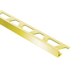 Schluter Jolly Square Edge Tile Trim (Polished Brass) 2.5mx10mm