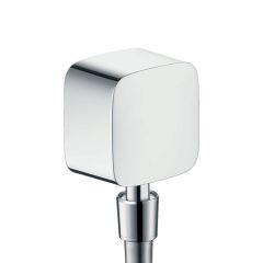 Hansgrohe FixFit Wall Outlet with Non-Return Valve and Pivot Joint (Chrome)