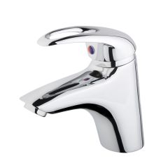 Lusk Eco Basin Mixer with Push Button Waste (0.3 bar, WRAS approved)