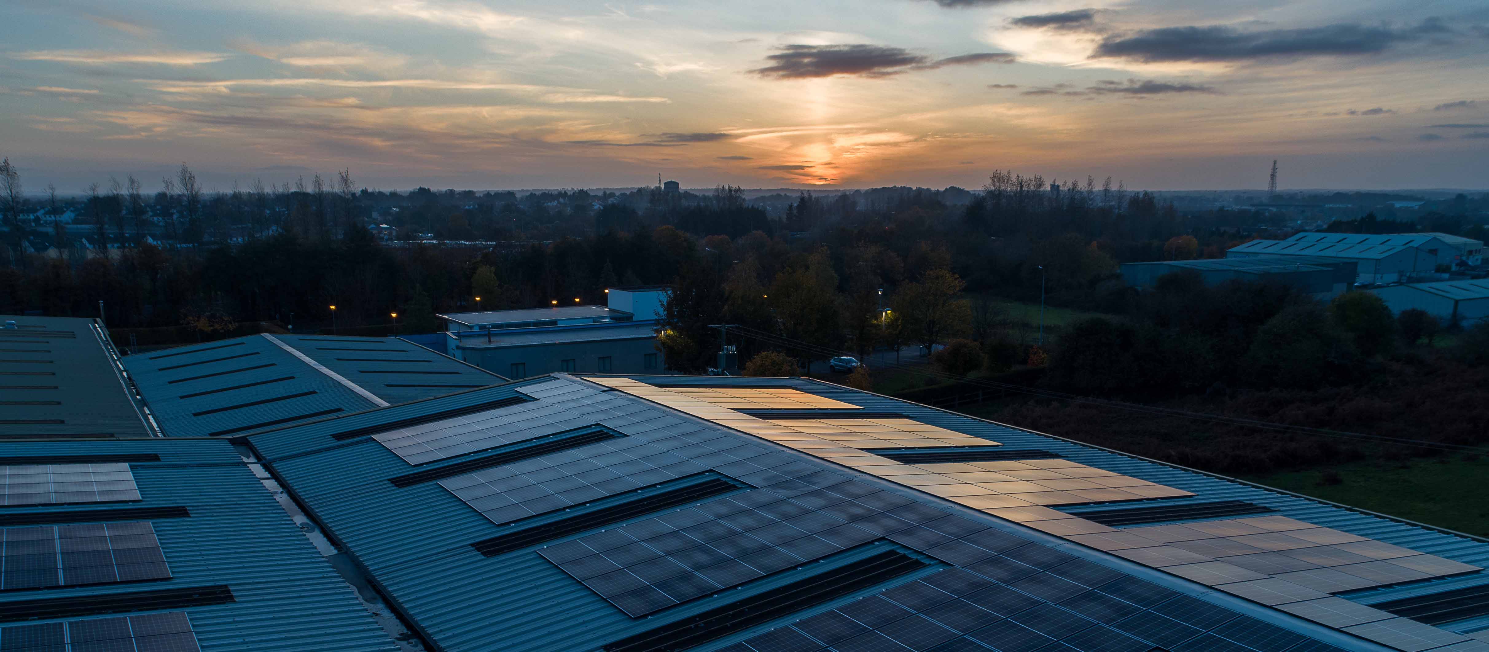  Solar PV installation on the roof of the central warehouse & distribution centre in Athlone